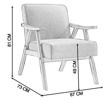 كرسي استرخاء بتصميم مينامليست - SAGE-homznia