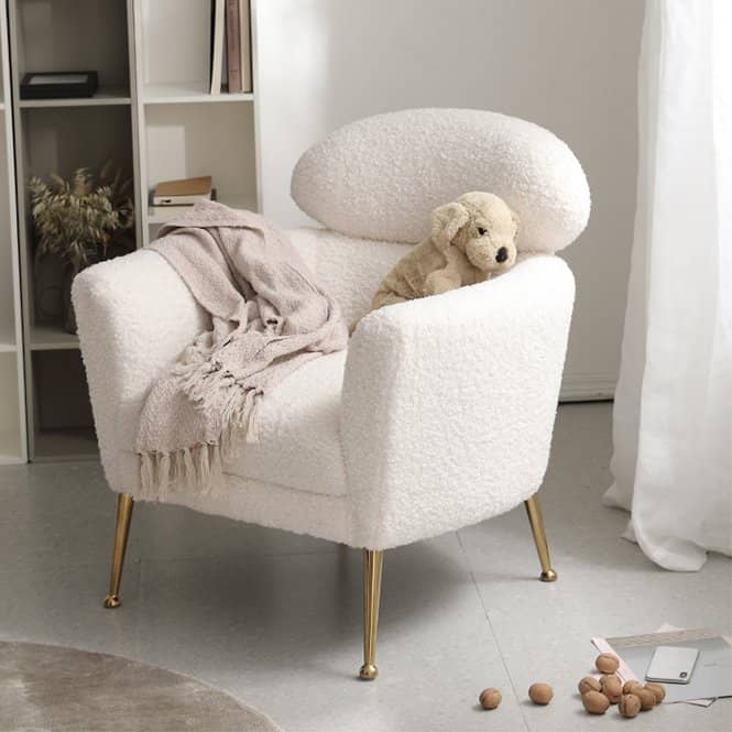 Structube deals shearling chair