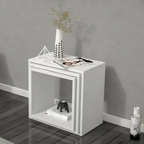 طاولة جانبية بتصميم مربع  - CLG496-homznia