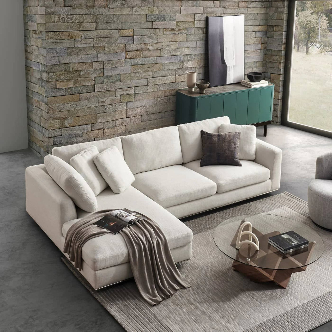 كنب زاوية بتصميم شيك - STB3-homznia