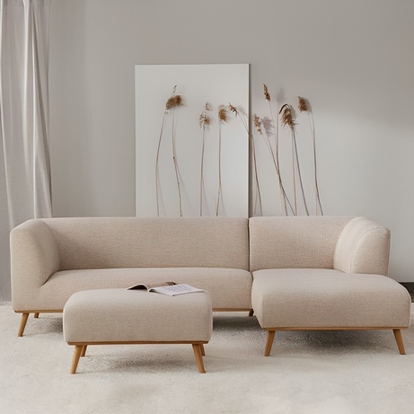 كنب زاوية مع بوف بتصميم مودرن - STB115-homznia