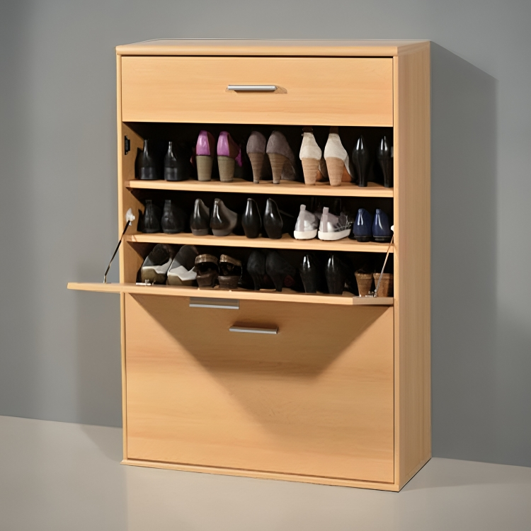 خزانة أحذية بتصميم خشبي - REK216-homznia