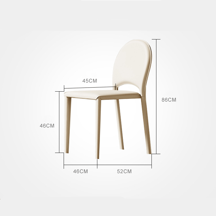 كرسي جلد بتصميم مينامليست - OASIS-homznia