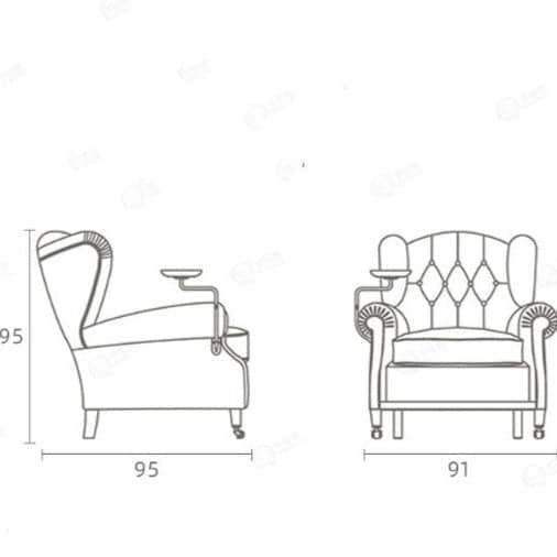 كرسي كابتونية بتصميم فاخر - OASIS-homznia