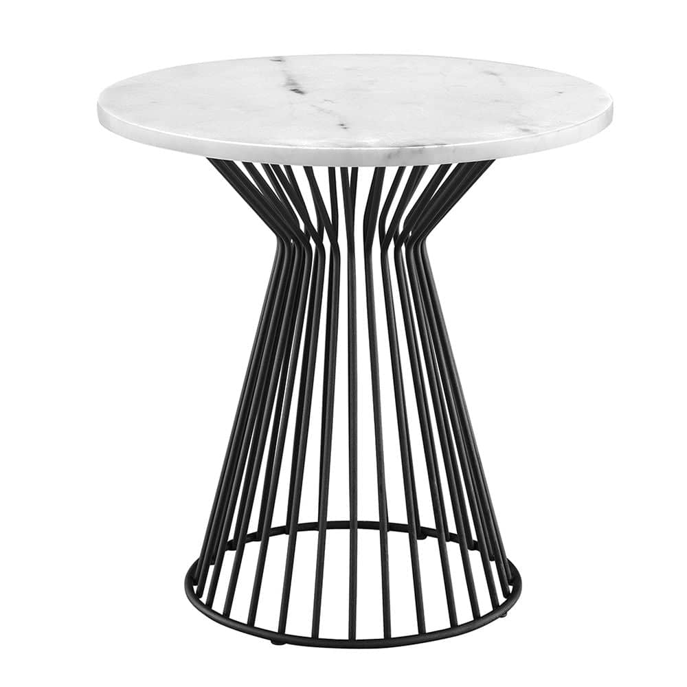 طاولة جانبية دائرية بسطح رخام - CH391-homznia