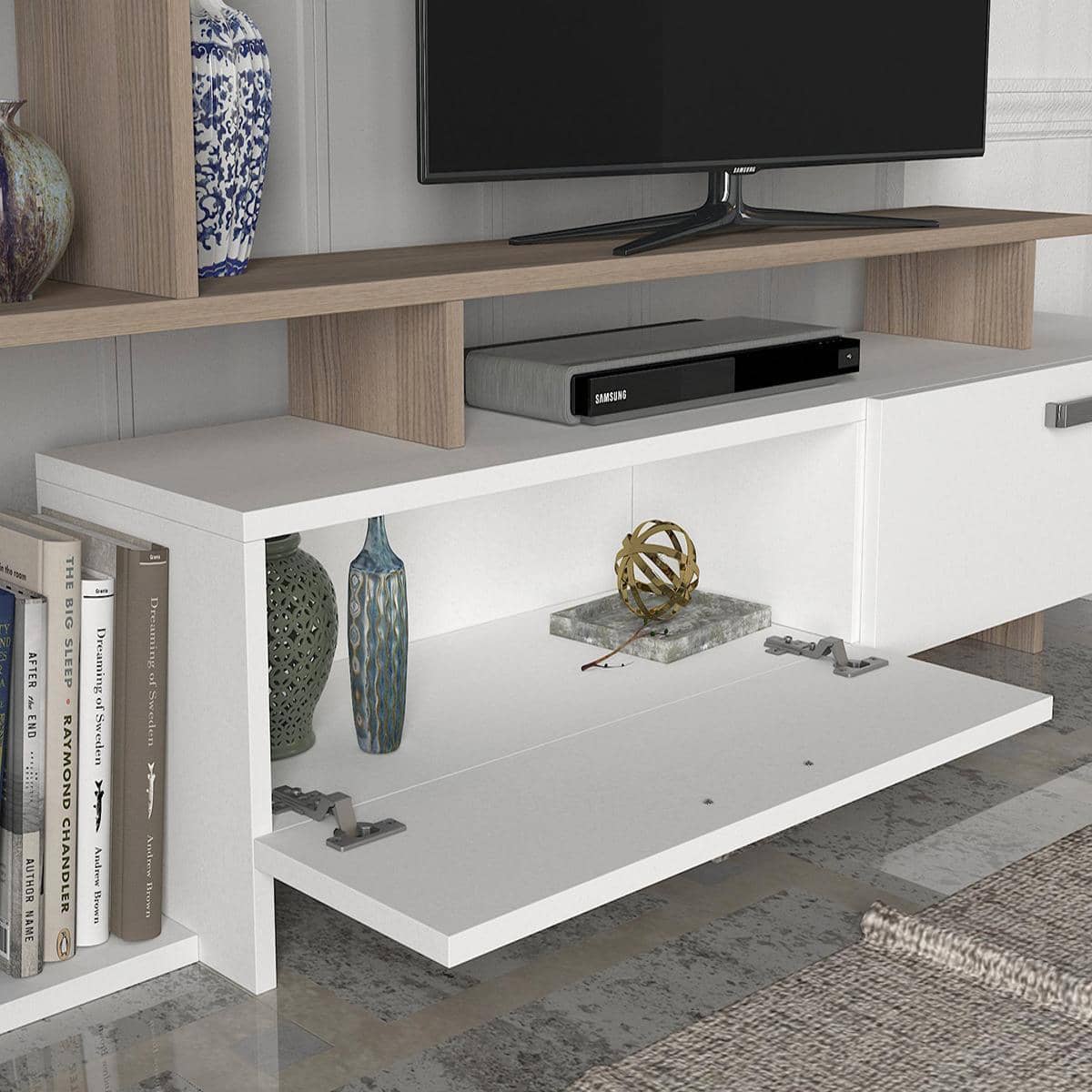 طاولة تلفاز بتصميم كلاسيكي - NAV138-homznia