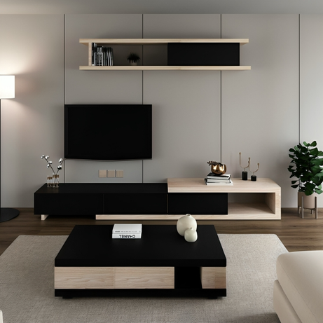 طقم طاولات مع وحدة علوية - FUR51-homznia