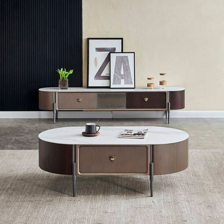 طاولة قهوة بأدراج بسيطة - MODULUXE-homznia