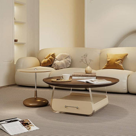 طاولات قهوة بسطح دائري - MODULUXE-homznia