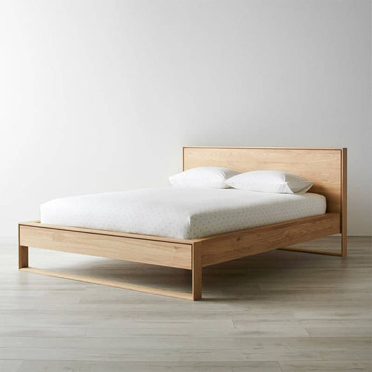 سرير خشبي بتصميم بسيط - SERA-homznia