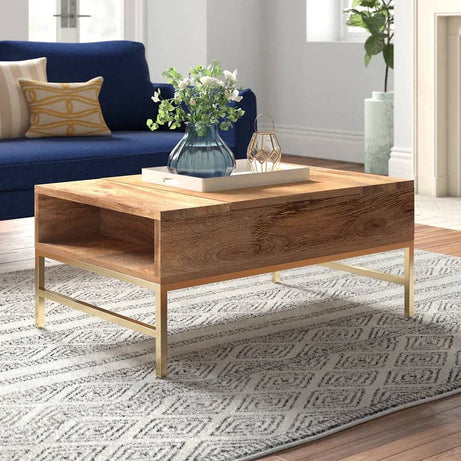 طاولة قهوة بأرجل معدني - MODULUXE-homznia
