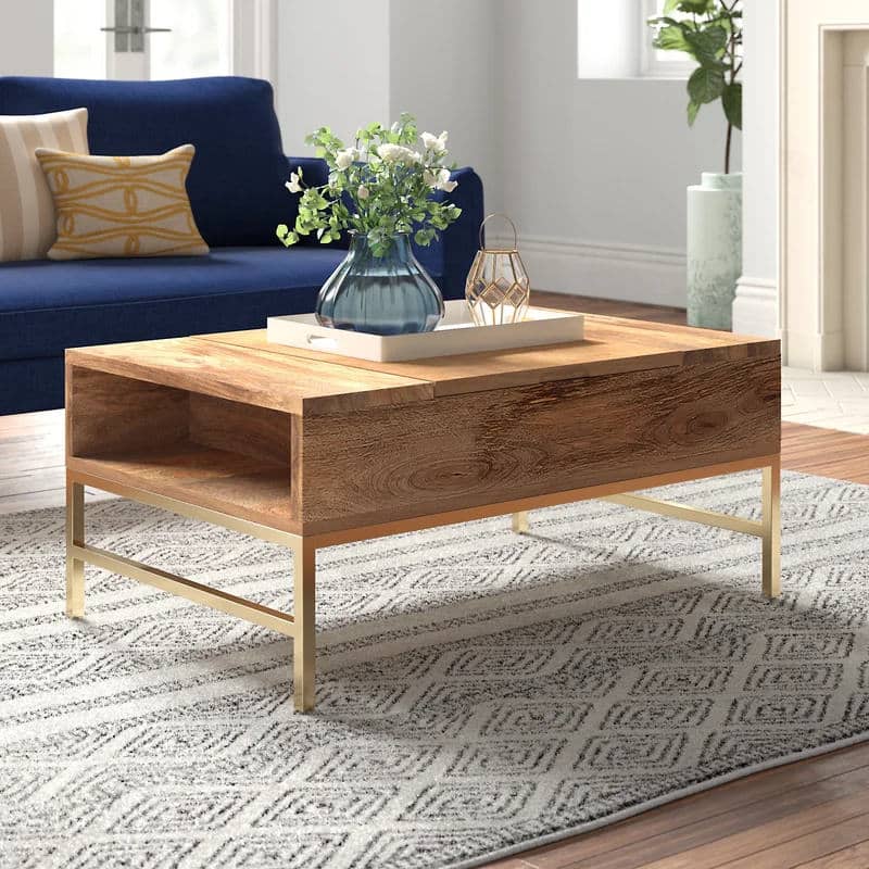 طاولة قهوة بأرجل معدني - MODULUXE-homznia