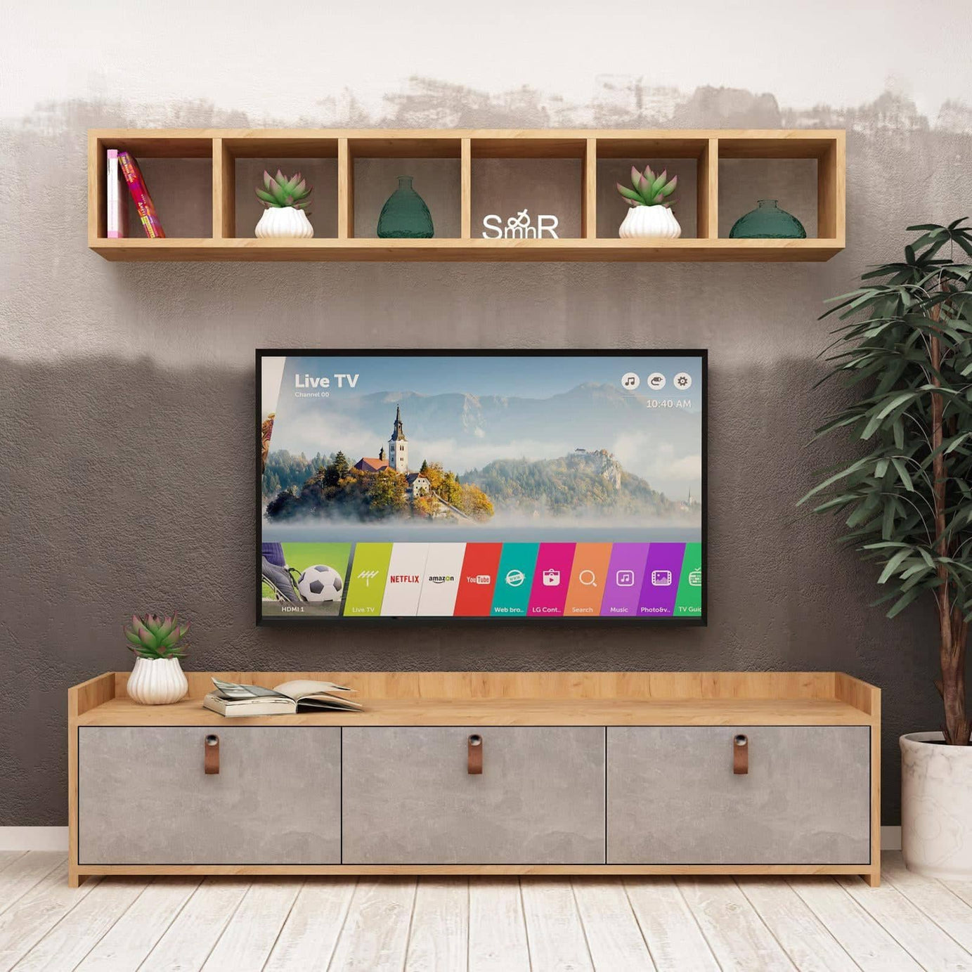 طاولة تلفاز بتصميم ريفي - CLG267-homznia