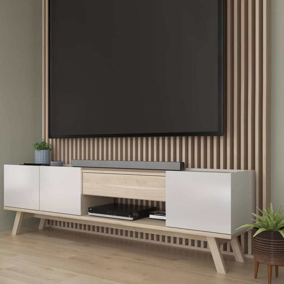 طاولة تلفاز بأرجل خشبية - CLG264-homznia